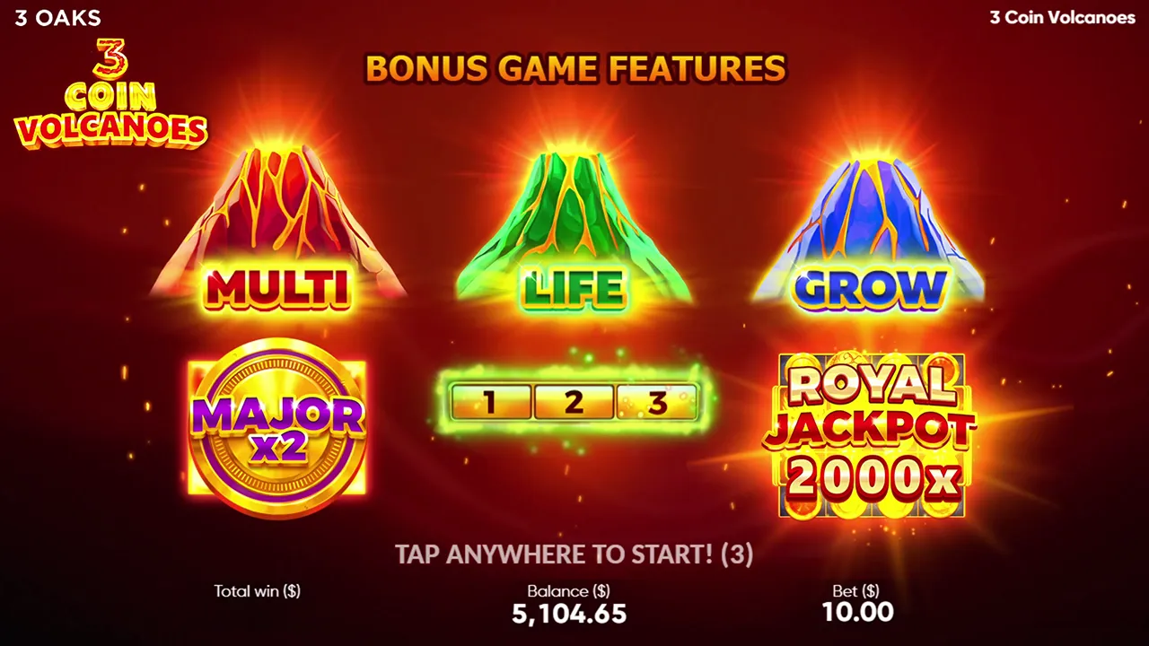 3 Coin Volcanoes demo