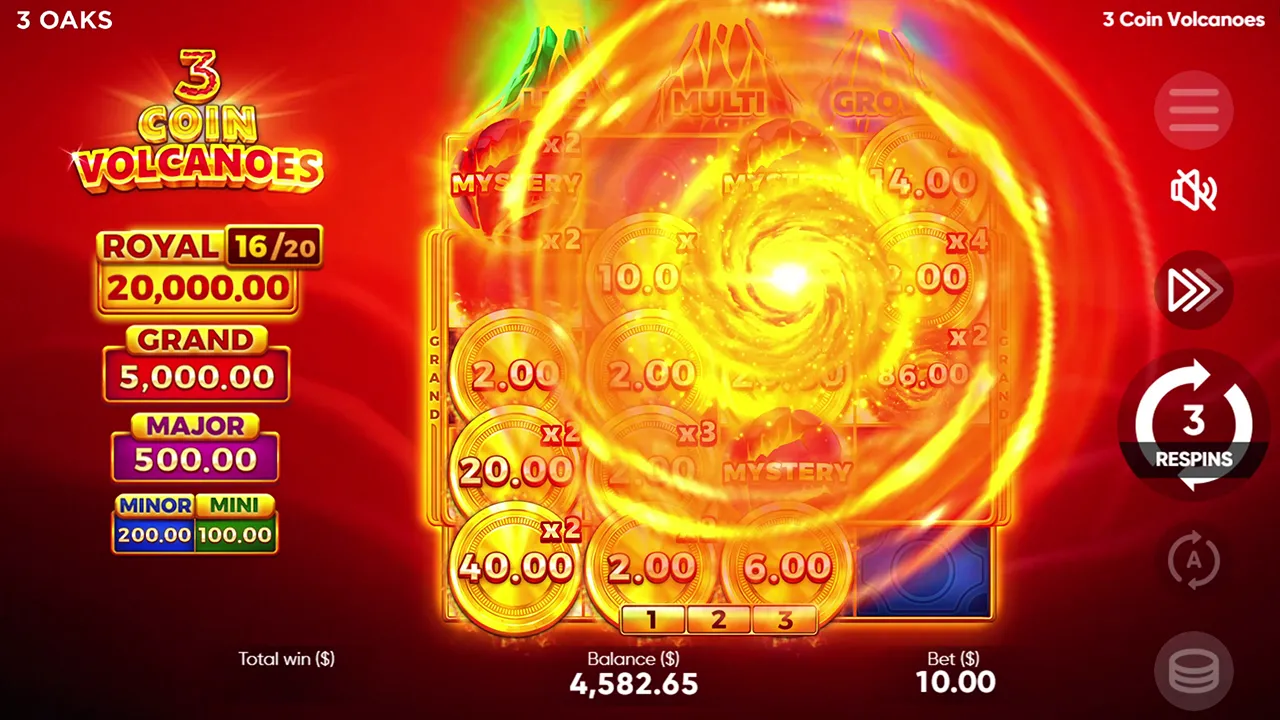 3 Coin Volcano